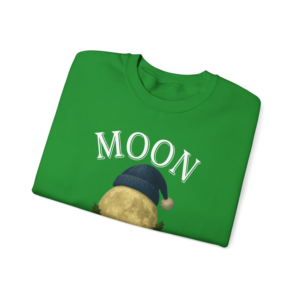 Moon Moonshine Christmas Graphic Logo Crewneck