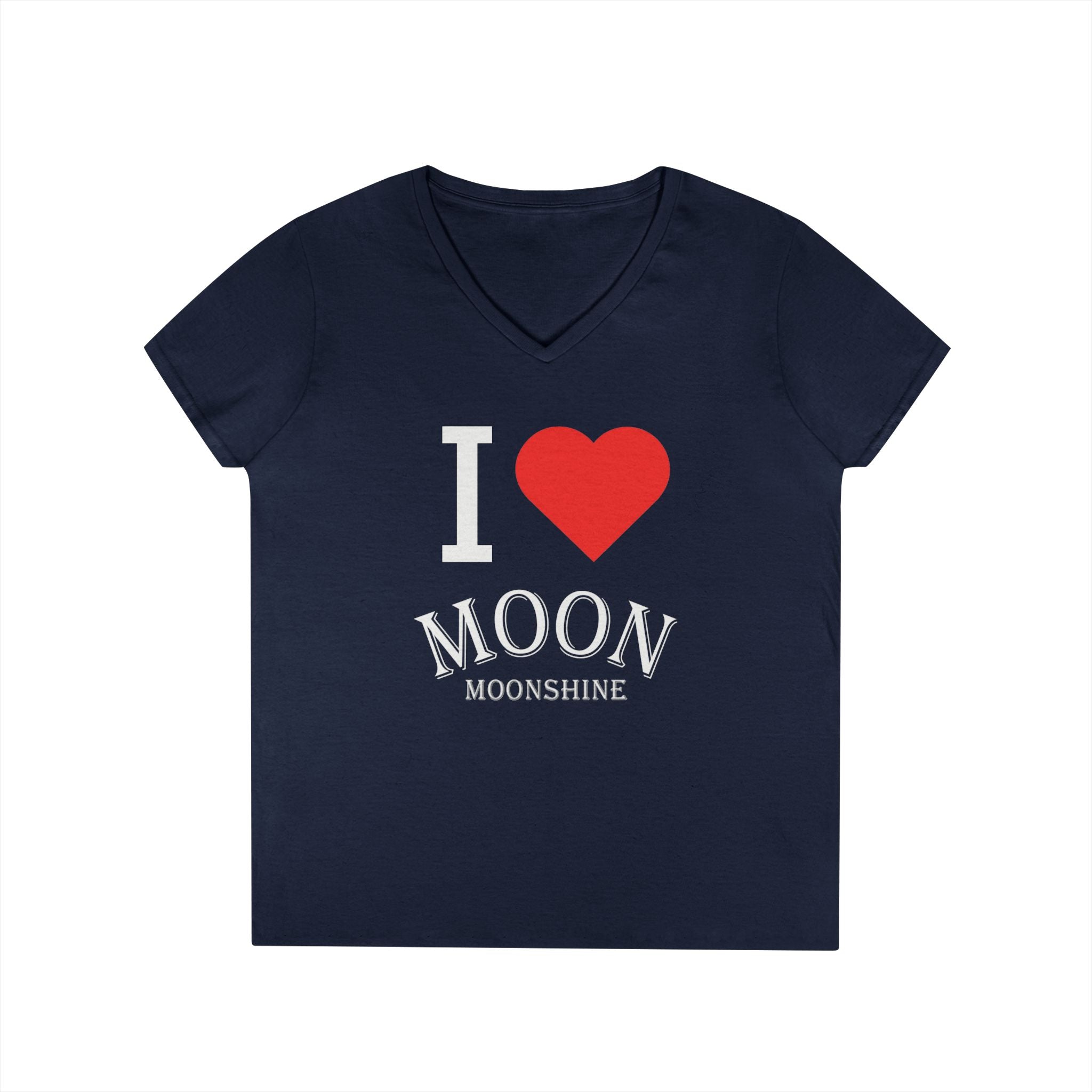I Heart Moon Moonshine V-Neck T-Shirt