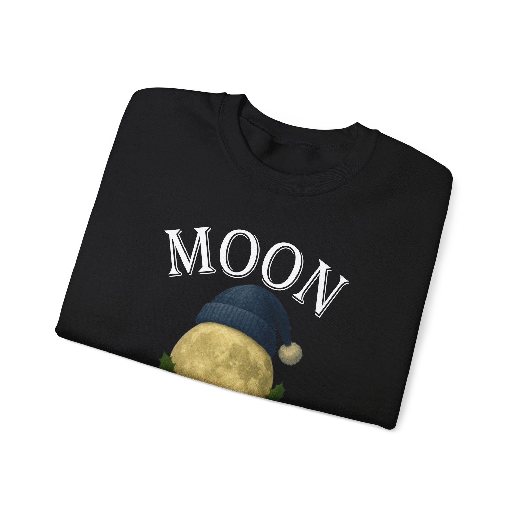 Moon Moonshine Christmas Graphic Logo Crewneck