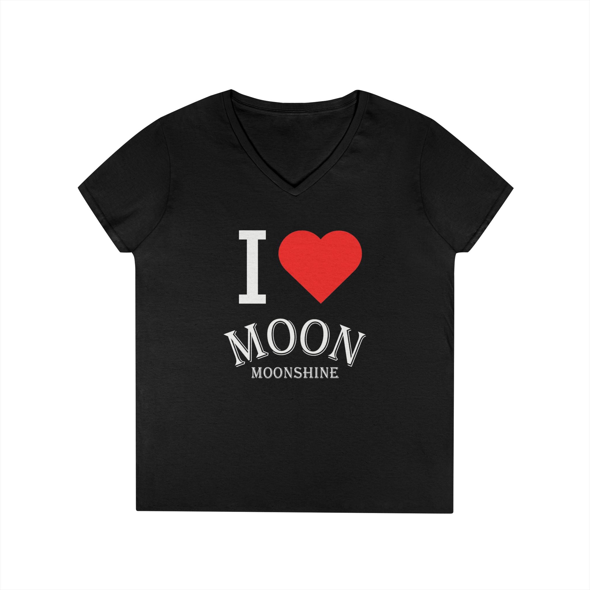 I Heart Moon Moonshine V-Neck T-Shirt