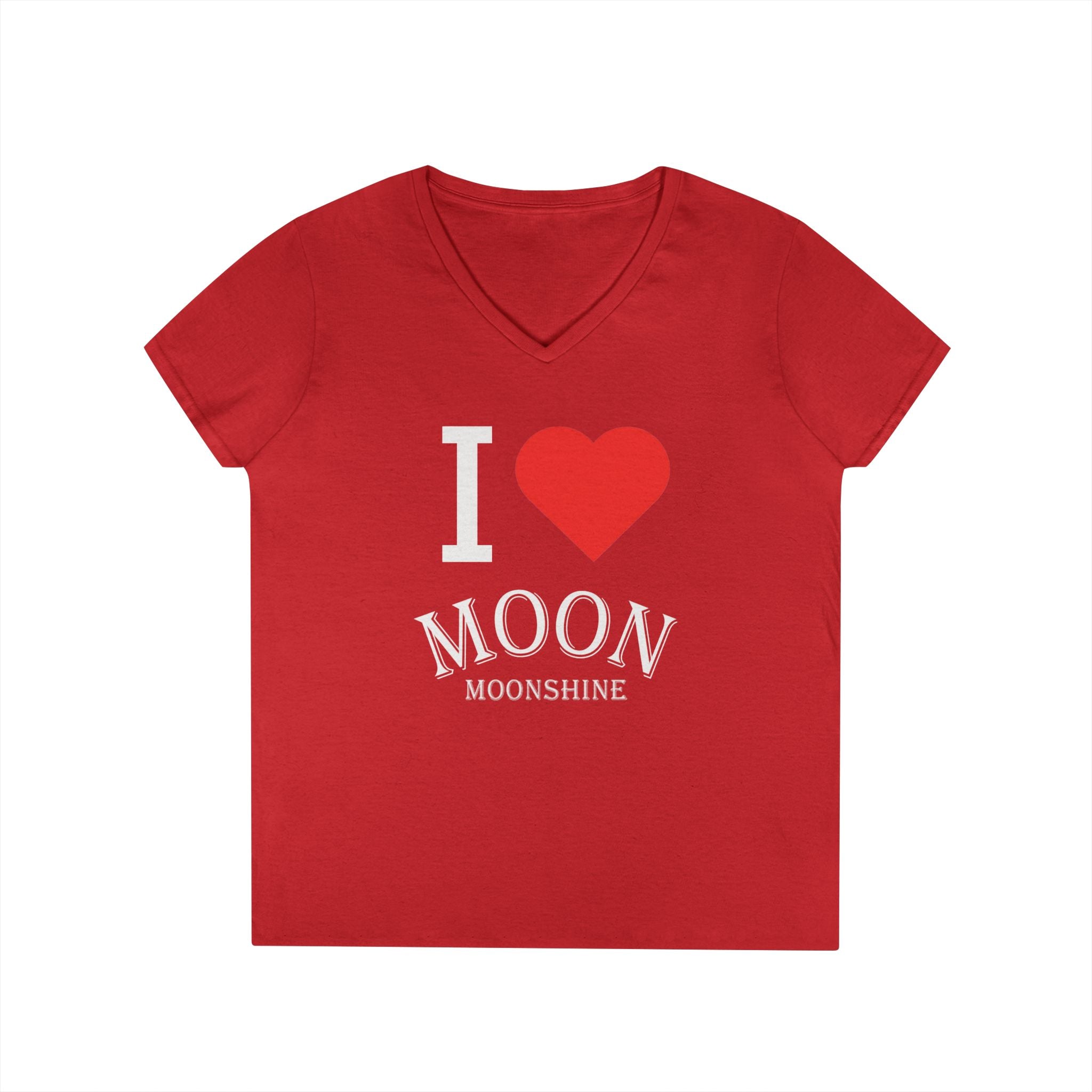 I Heart Moon Moonshine V-Neck T-Shirt