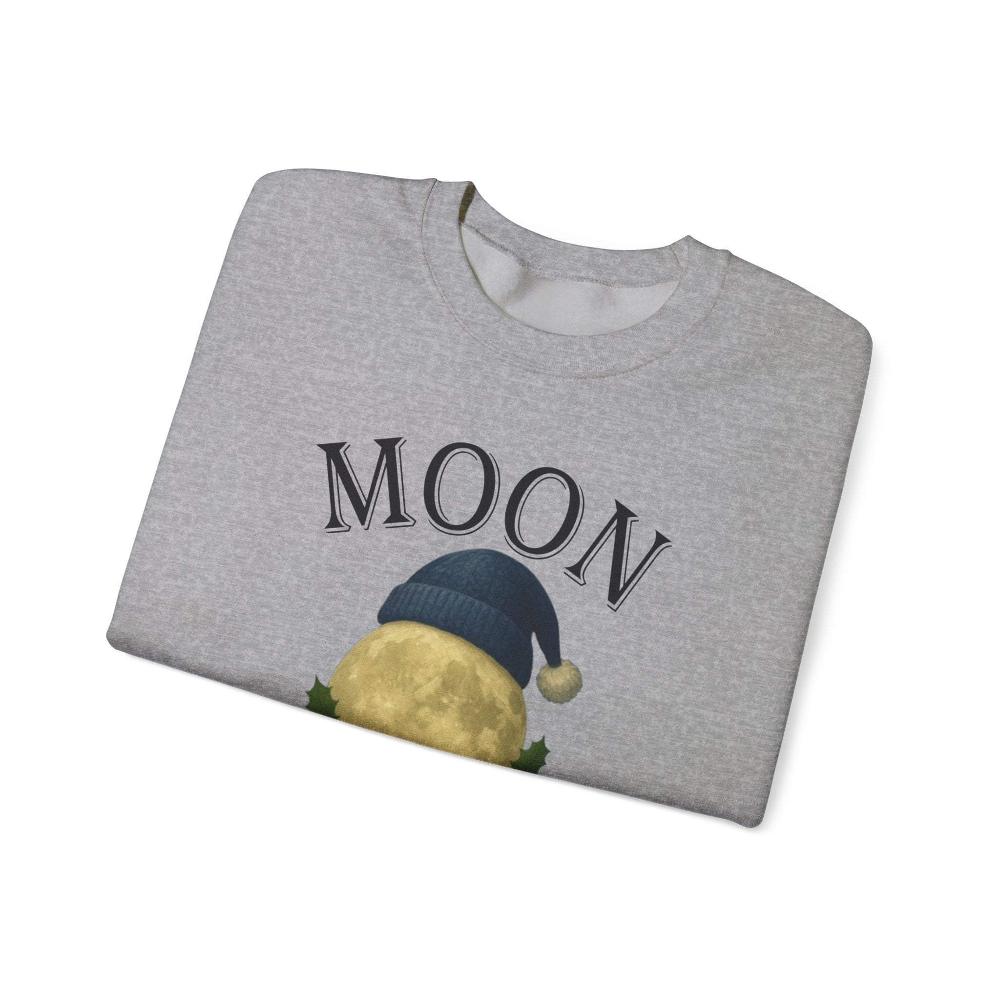 Moon Moonshine Christmas Graphic Logo Crewneck