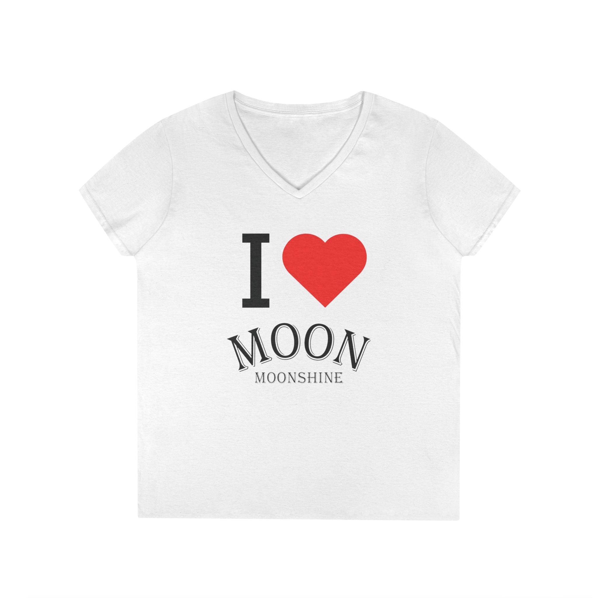 I Heart Moon Moonshine V-Neck T-Shirt