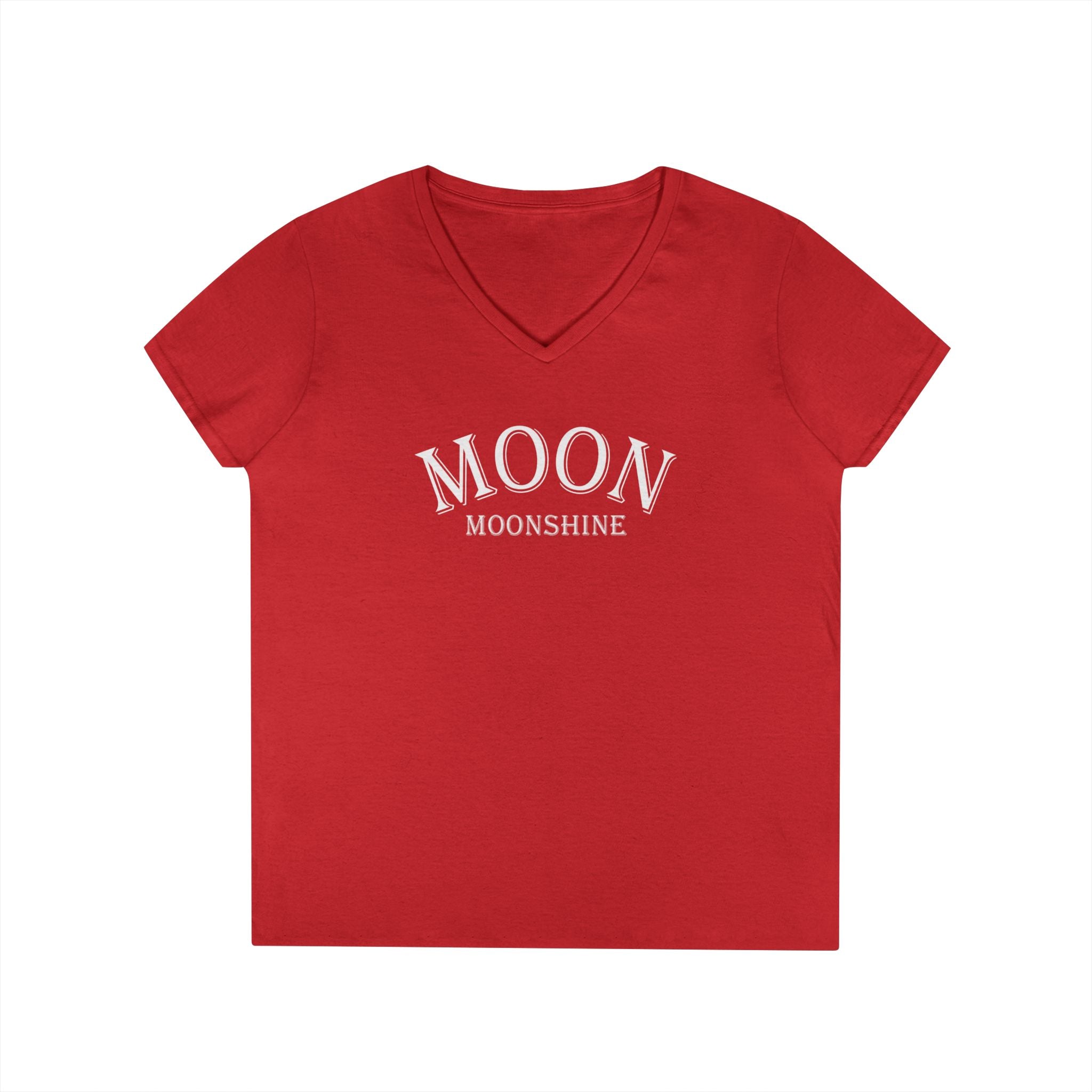 Moon Moonshine Logo V-Neck T-Shirt