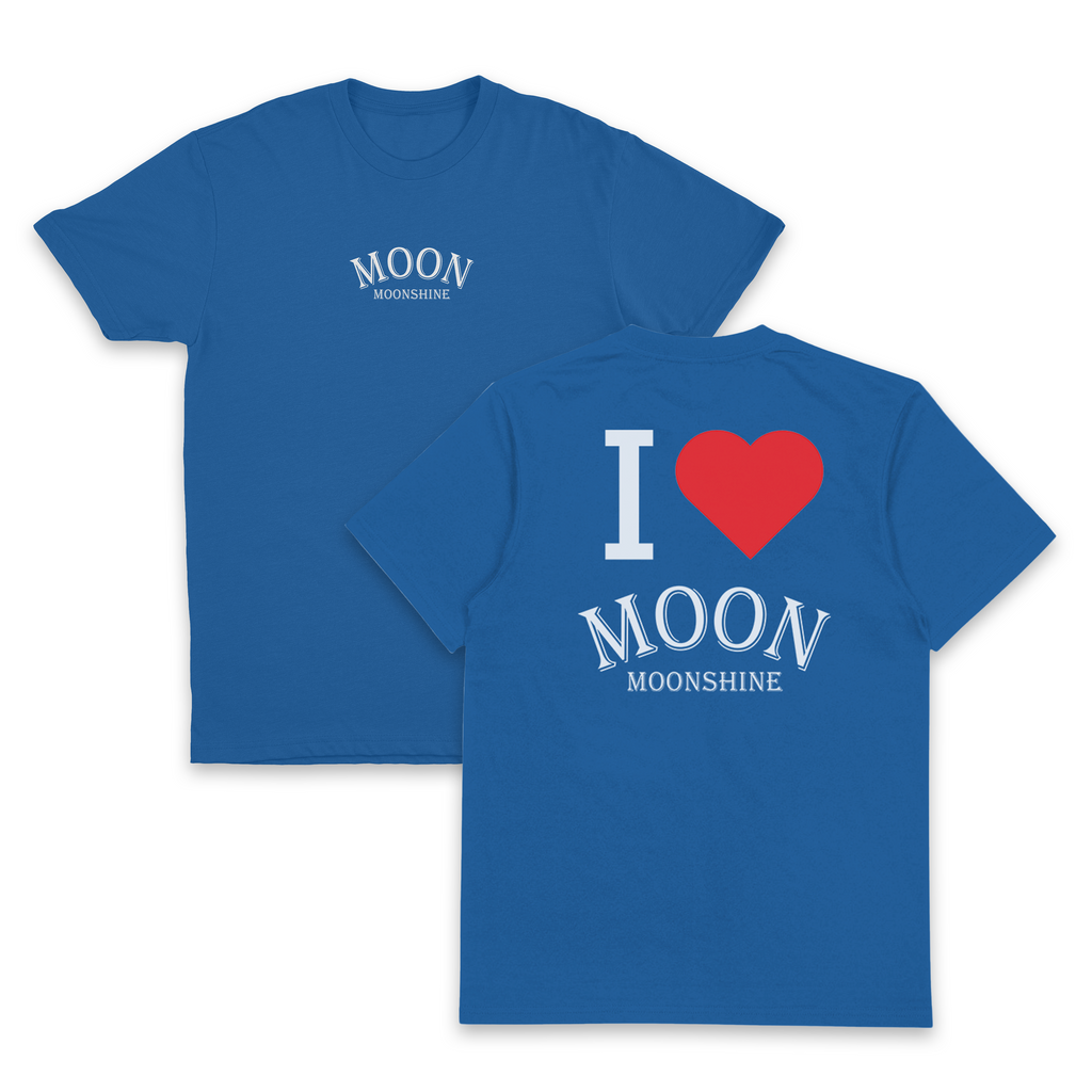 I Heart Moon Moonshine T-Shirt (Backprint)