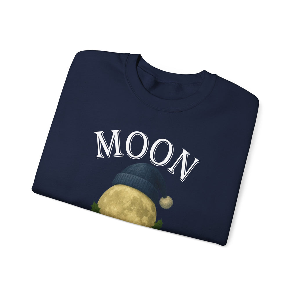 Moon Moonshine Christmas Graphic Logo Crewneck