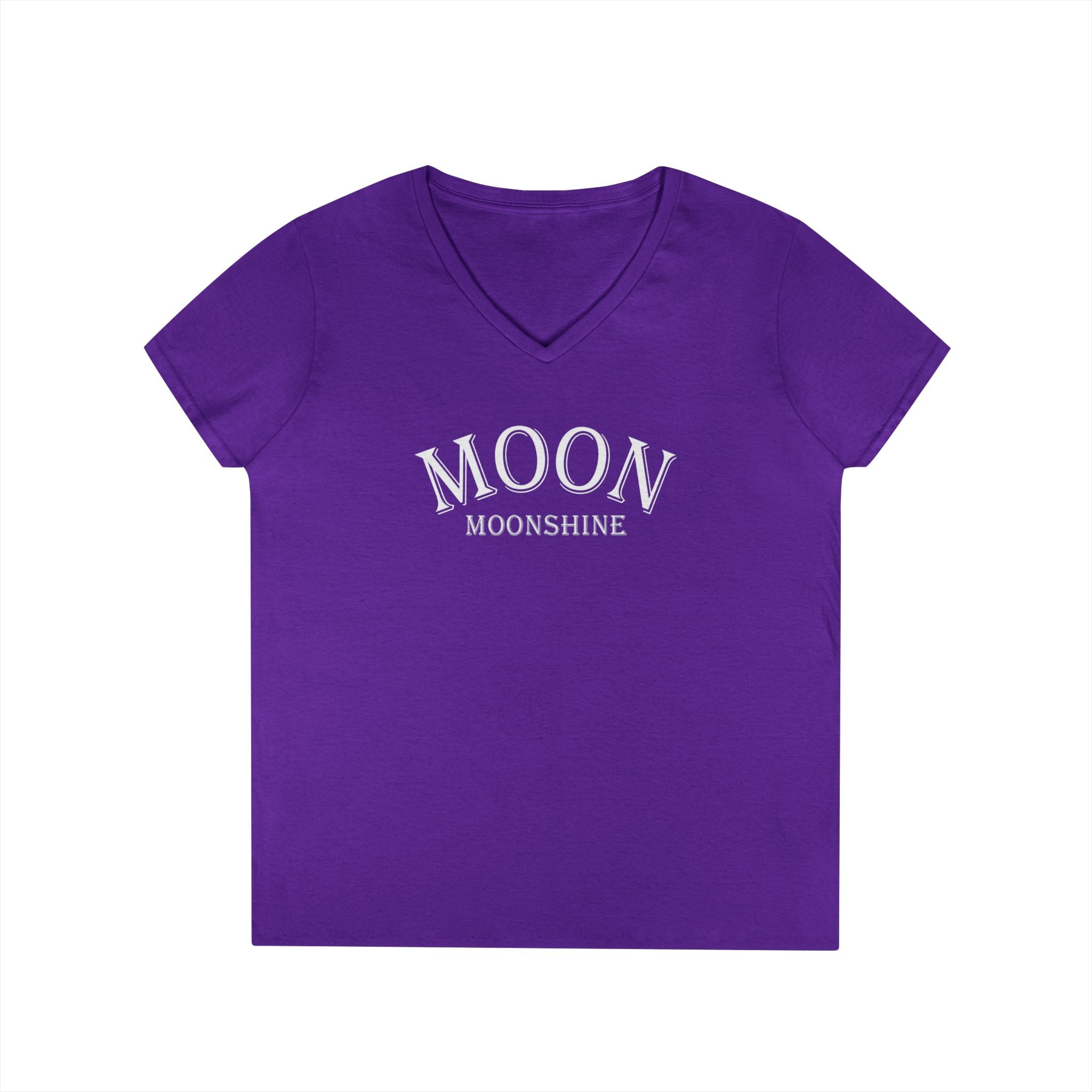 Moon Moonshine Logo V-Neck T-Shirt