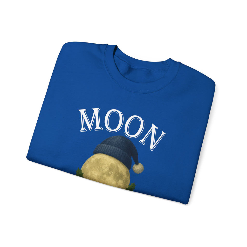 Moon Moonshine Christmas Graphic Logo Crewneck