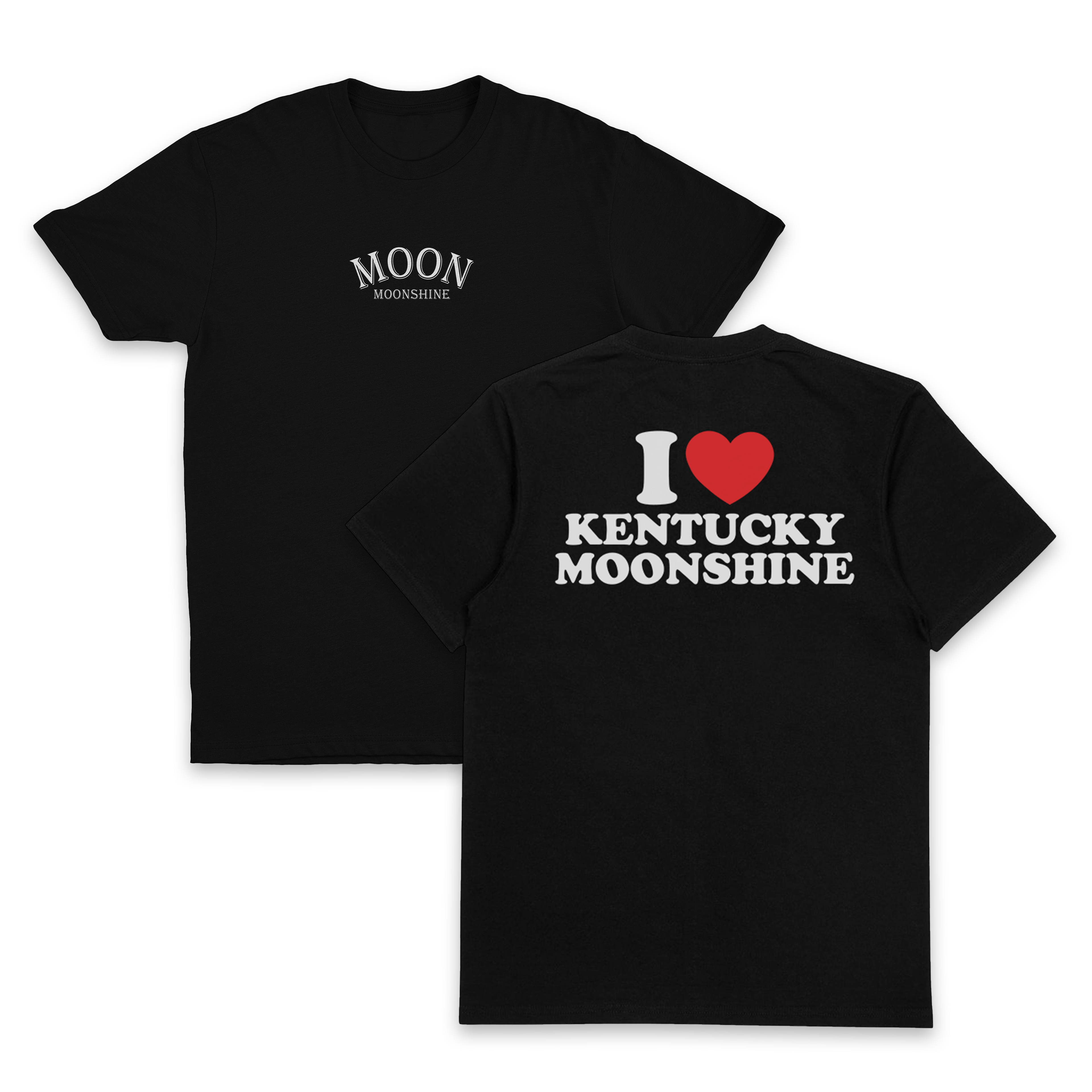 I Heart Kentucky Moonshine T-Shirt (Backprint)