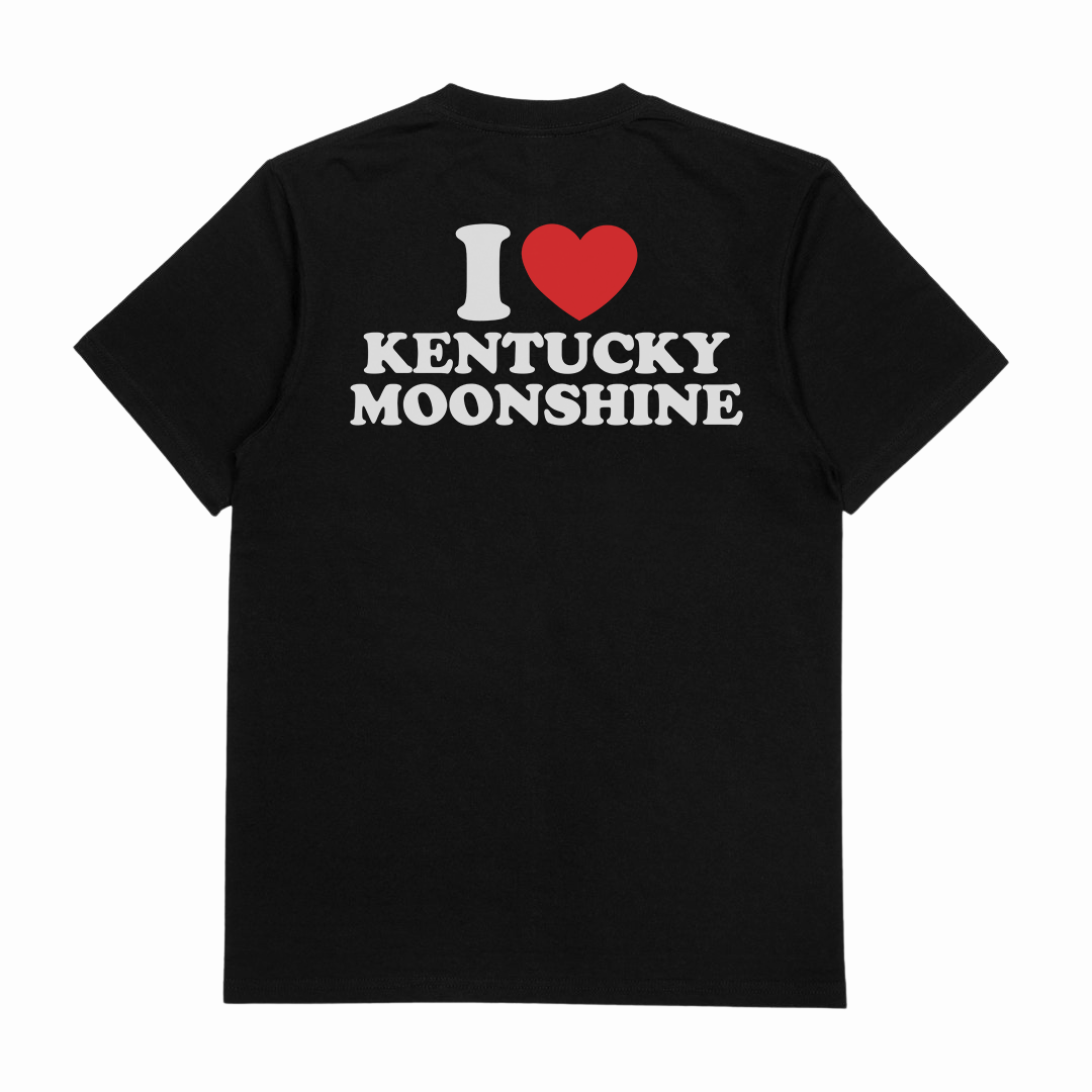I Heart Kentucky Moonshine T-Shirt (Backprint)