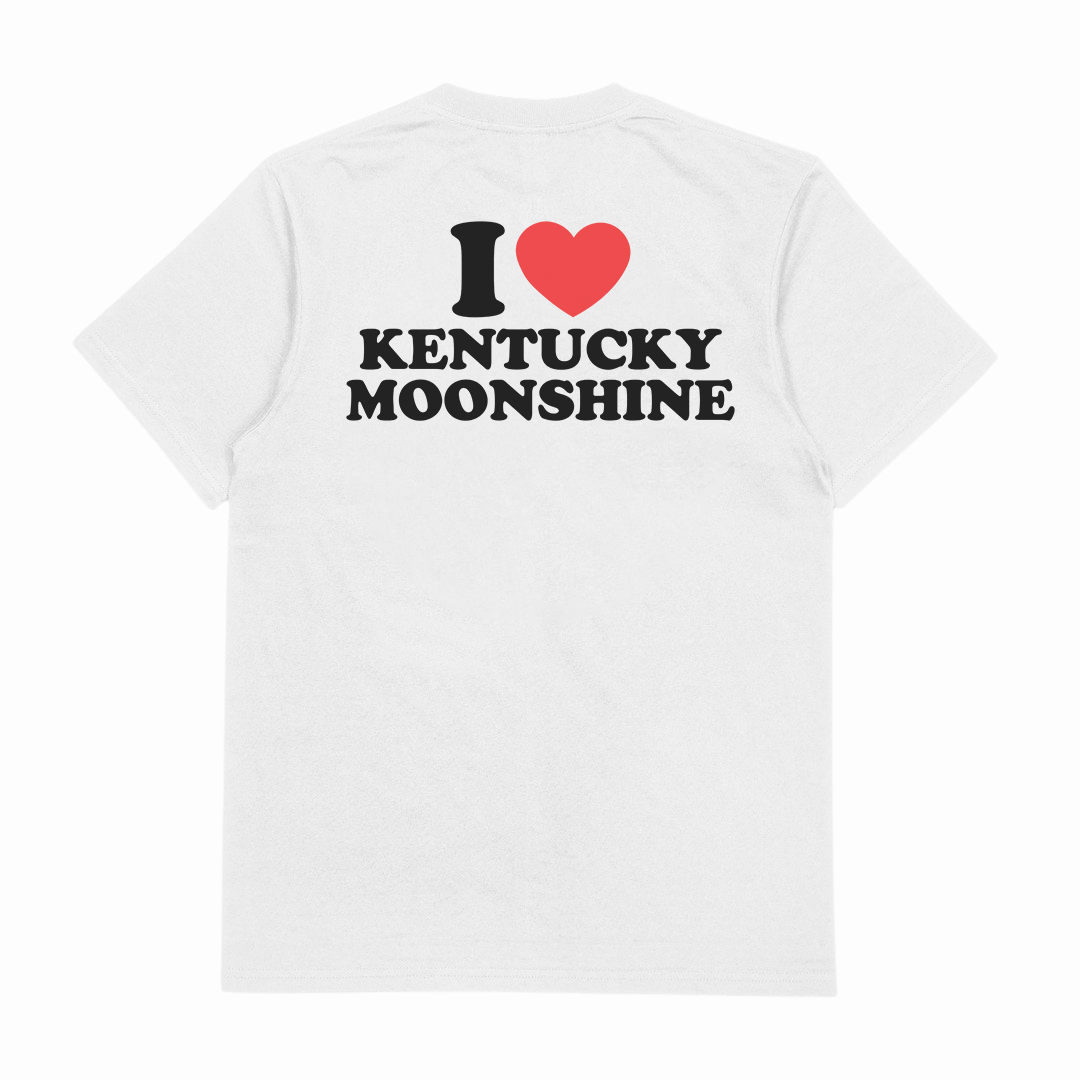 I Heart Kentucky Moonshine T-Shirt (Backprint)