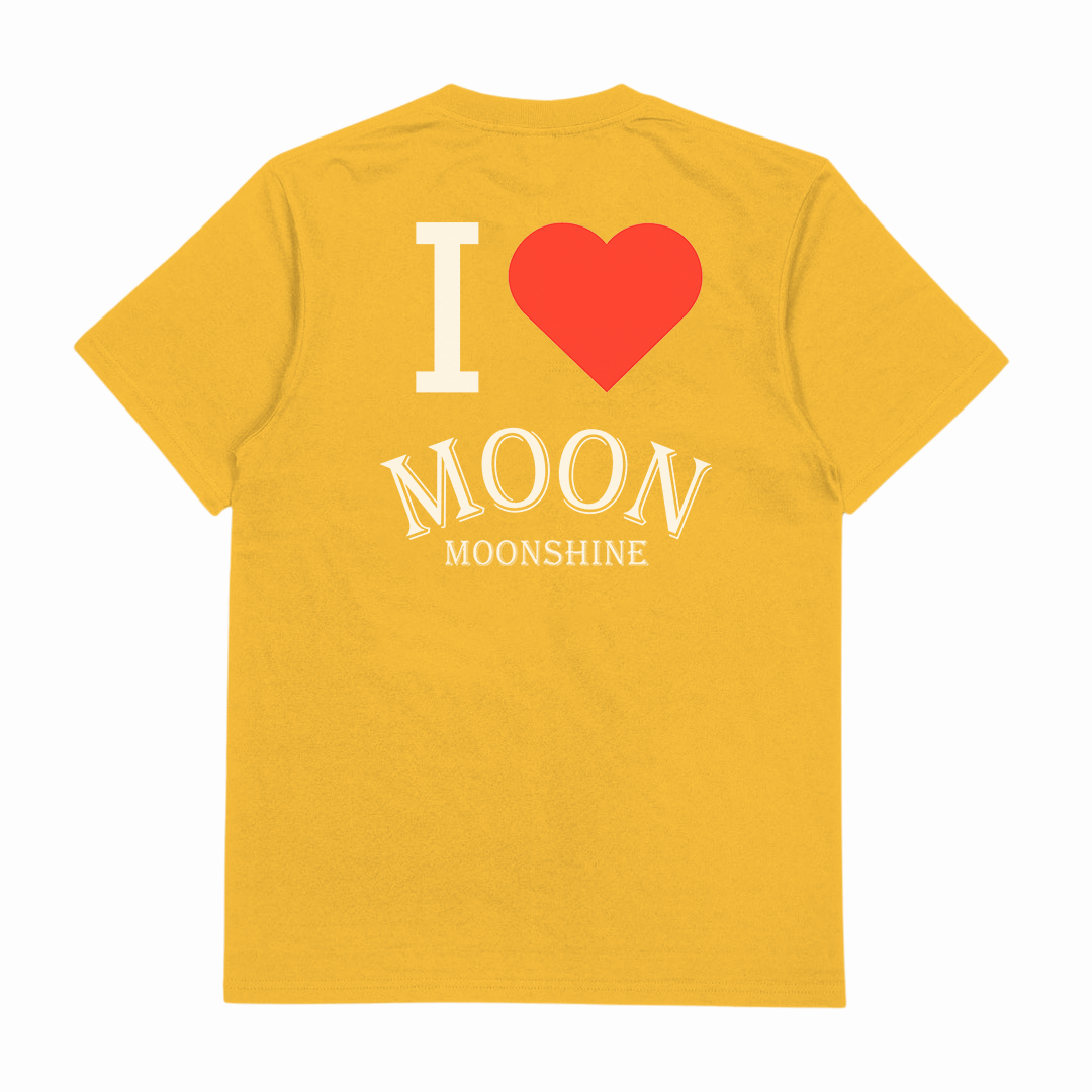 I Heart Moon Moonshine T-Shirt (Backprint)