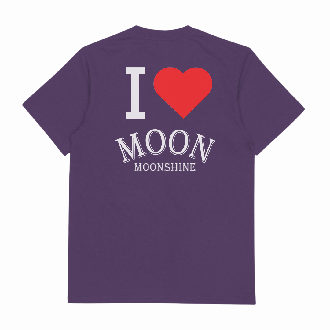 I Heart Moon Moonshine T-Shirt (Backprint)
