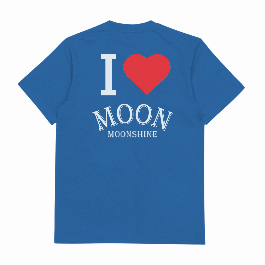 I Heart Moon Moonshine T-Shirt (Backprint)