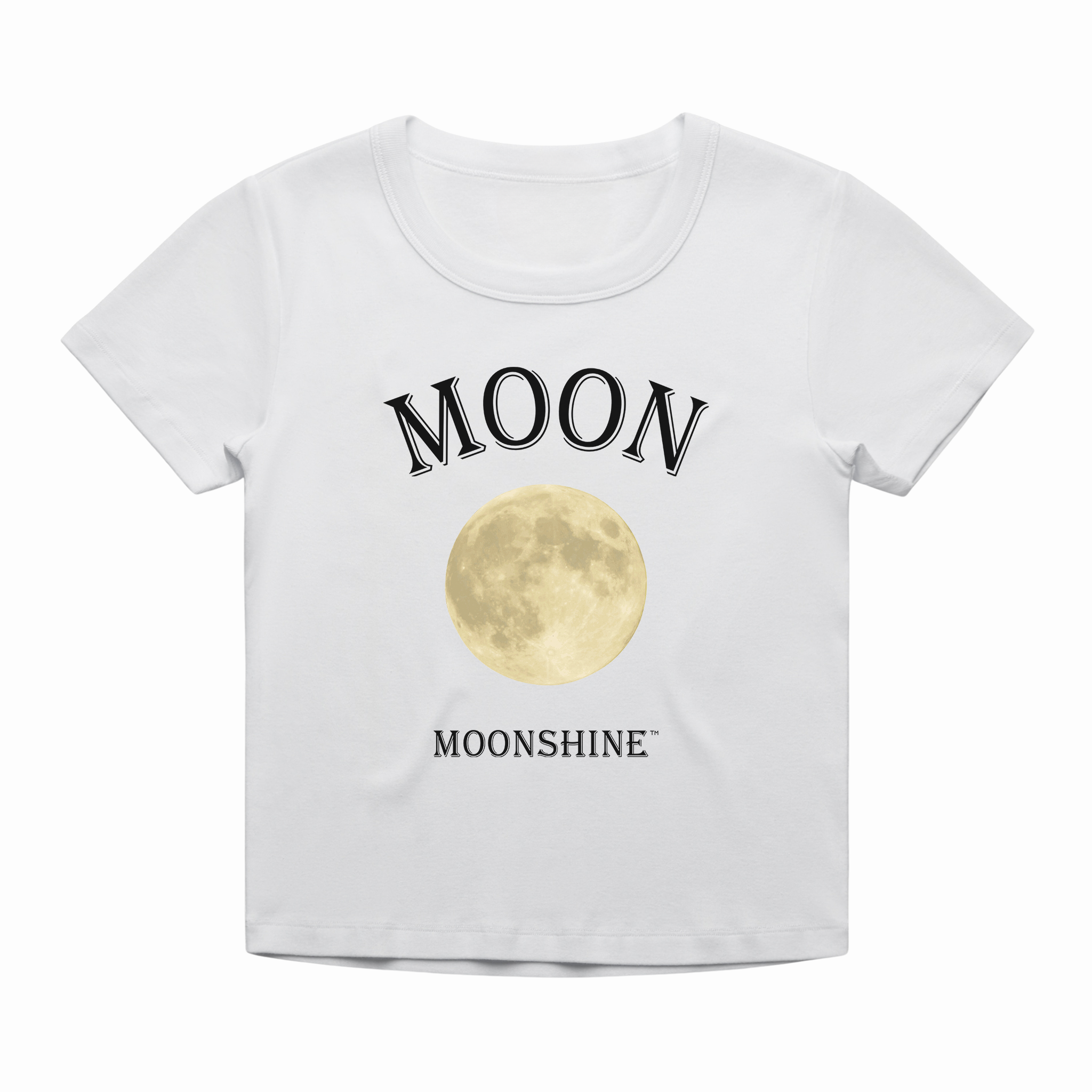 Moon Moonshine Graphic Logo Baby Tee